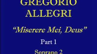 Soprano2 Allegri Miserere Part 1