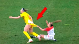 مواقف مضحكة وغير طبيعية في كرة القدم النسائية..!!