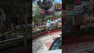 Lily & Dad on Dumbo Ride at Disney World Sept 10, 2023