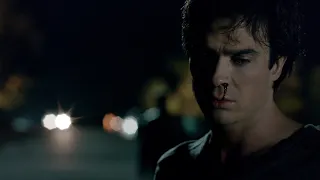 TVD 7x12 - Damon tells Stefan that he burned Elena alive. "I want to feel pain" | HD