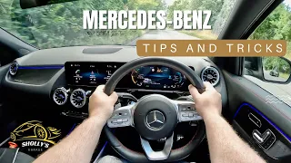 Tips and Tricks for your Mercedes Benz MBUX Tutorial and POV Test Drive Review GLA AMG Line