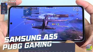 Samsung Galaxy A55 test game PUBG Mobile | Exynos 1480