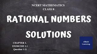 Q1 (i) Ex 1.1 - Chapter 1 Rational Numbers, NCERT Mathematics Class 8.
