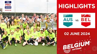 FIH Hockey Pro League 2023/24 Highlights - Australia vs Belgium (W) | Match 2