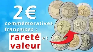 € 2 French commemorative coins: rarity and value
