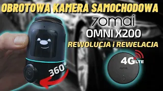 TEST - ROTATING 360 DASHCAM 70mai Omni X200 - The best parking mode I've ever seen - 4G