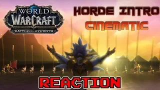 KRIMSON KB REACTS: Horde Intro Cinematic - Battle for Azeroth (Live Reaction)