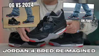Jordan 4 Bred Reimagined | COMPARISON, ON FOOT and REVIEW