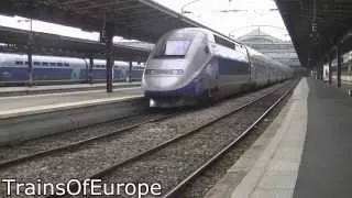 TGV Duplex 4723 leaves Paris Gare de l' Est! [HD]