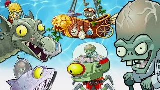 Plants Vs Zombies 2 - All Worlds Dr. Zomboss Fight!