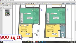 16x48 4bhk House Plan with Parking