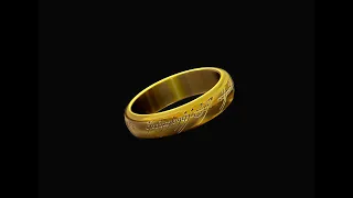 3d modeling of the ring from lord of the rings | 3d модель кольца всевластья