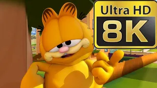 Garfield I know where you live meme but 8k