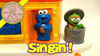 Sesame Street Singing Pop Up Pals, Ernie, Elmo, Cookie Monster, Oscar The Grouch, Slimey The Worm