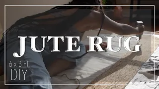 DIY Jute Rug 6x3 ft