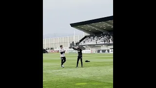 Juventus FC Dusan Vlahovic vs Allegri  Shooting challenge