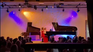 récital donné par les trois jeunes pianistes en résidence 2023