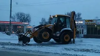 Встал на дороге на JCB 3CX, не поворачивают колёса. Замена датчика положения колёс