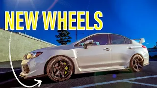 Wrx Gets New Wheels - Enkei T6R