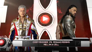 Cody Rhodes vs Roman Reigns- One More Time in Hell In A Cell | wwe 2k24