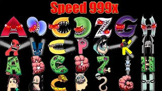 Alphabet Lore But Everyone Baby Alphabet -Evil -Monster-Baby-Zombies-Super Mario Bros 3 (Speed 999X)