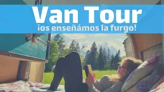 VAN TOUR. We show the Camper Van we are living in!