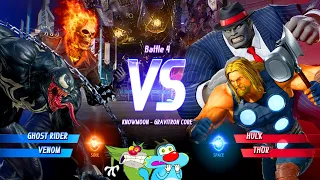 Ghost Rider & Venom vs Hulk & Thor FIGHT Challenge IN MARVEL VS CAPCOM INFINITE Ft. OGGY