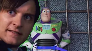 Toy story 4 but Bully maguire is Buzz Lightyear's voice box