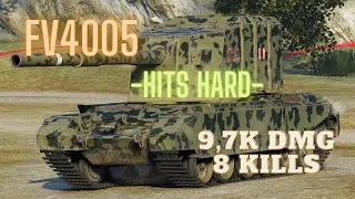 Wot FV4005 - 9,7k Dmg - 8 kills