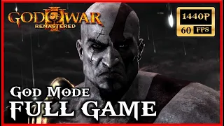 GOD OF WAR 3 Remastered FULL GAME Walkthrough [1440P 60FPS] No Commentary