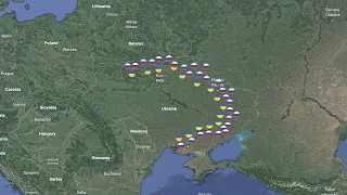 Ukraine War So Far (February 2022 - January 2023) #animation #map