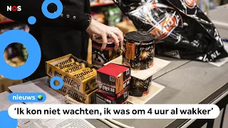 Drukte bij vuurwerkwinkels op eerste verkoopdag