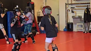 5-30-24 Sawyer sparring with William