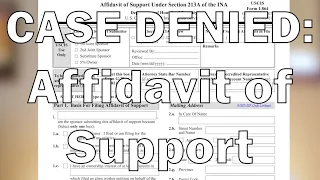 The dreaded AFFIDAVIT OF SUPPORT, explained.