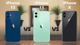 iPhone 12 vs iPhone 11 vs iPhone X