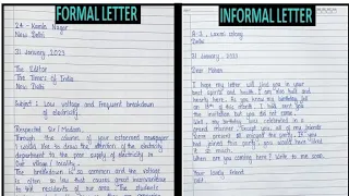 Formal and Informal letter,writing, Letter writing,👈🙂#application #writing #handwriting #motivation
