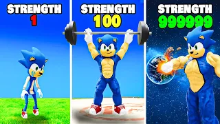 Upgrading Sonic to the STRONGEST EVER in Roblox