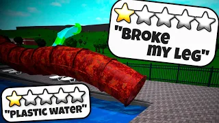 I Made The WORST Water Park in Bloxburg!!