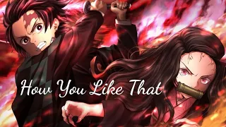 Demon slayer- [ 𝘼𝙈𝙑 ]_How you like that (ft Black pink)