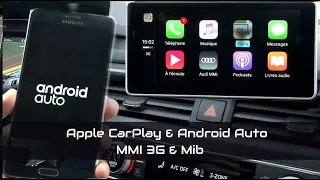 Audi MMI 3G Apple CarPlay & Android auto - walk around