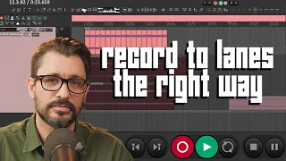 Recording song sections with Fixed Item Lanes - REAPER 7