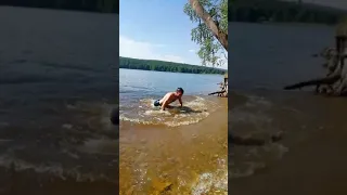 Прыжки в воду  с тарзанки