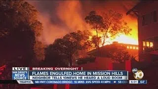 Flames engulf Mission Hills home