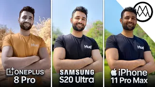 OnePlus 8 Pro vs Samsung S20 Ultra vs iPhone 11 Pro Max Camera Test Comparison!