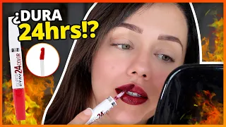 LABIAL QUE DURA 24 HRS?! | A PRUEBA DE FUEGO!