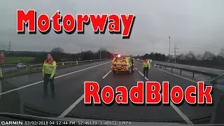 Highway Agency Rolling Roadblock - UK Driving Dashcam Footage
