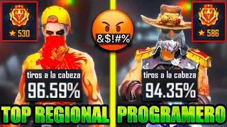 BUSCANDO TOP REGIONALES PROGRAMEROS QUE USAN AIMBOT EN FREE FIRE😱 *DESCARADOS*