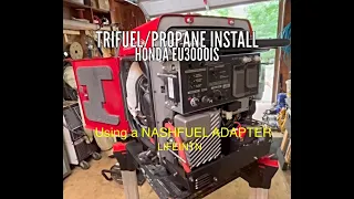 How to install Propane Kit on a Honda EU3000is Inverter generator, Nashfuel.com LP Tri Fuel LP gas