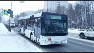 Автобус МАЗ 203 067 бортовой 028  по №60 Поездка СПБ