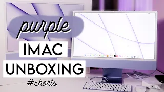 Purple M1 iMac 24" (2021) Unboxing #shorts